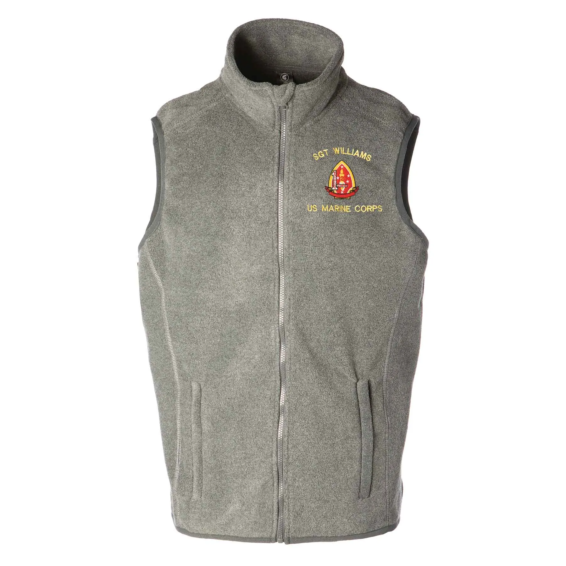 1st Battalion 2nd Marines Embroidered Fleece Vest