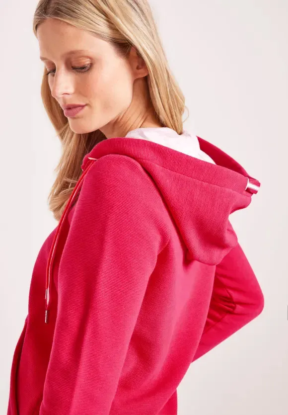 319398- Strawberry Red Zip Jacket - Cecil