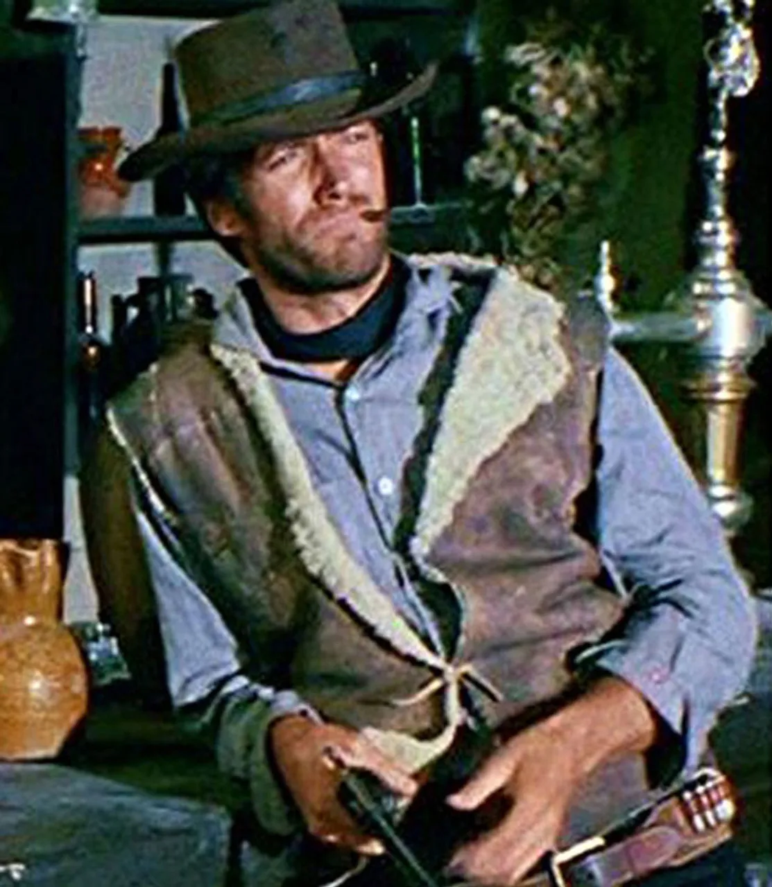 A Fistful of Dollars Clint Eastwood Leather Vest