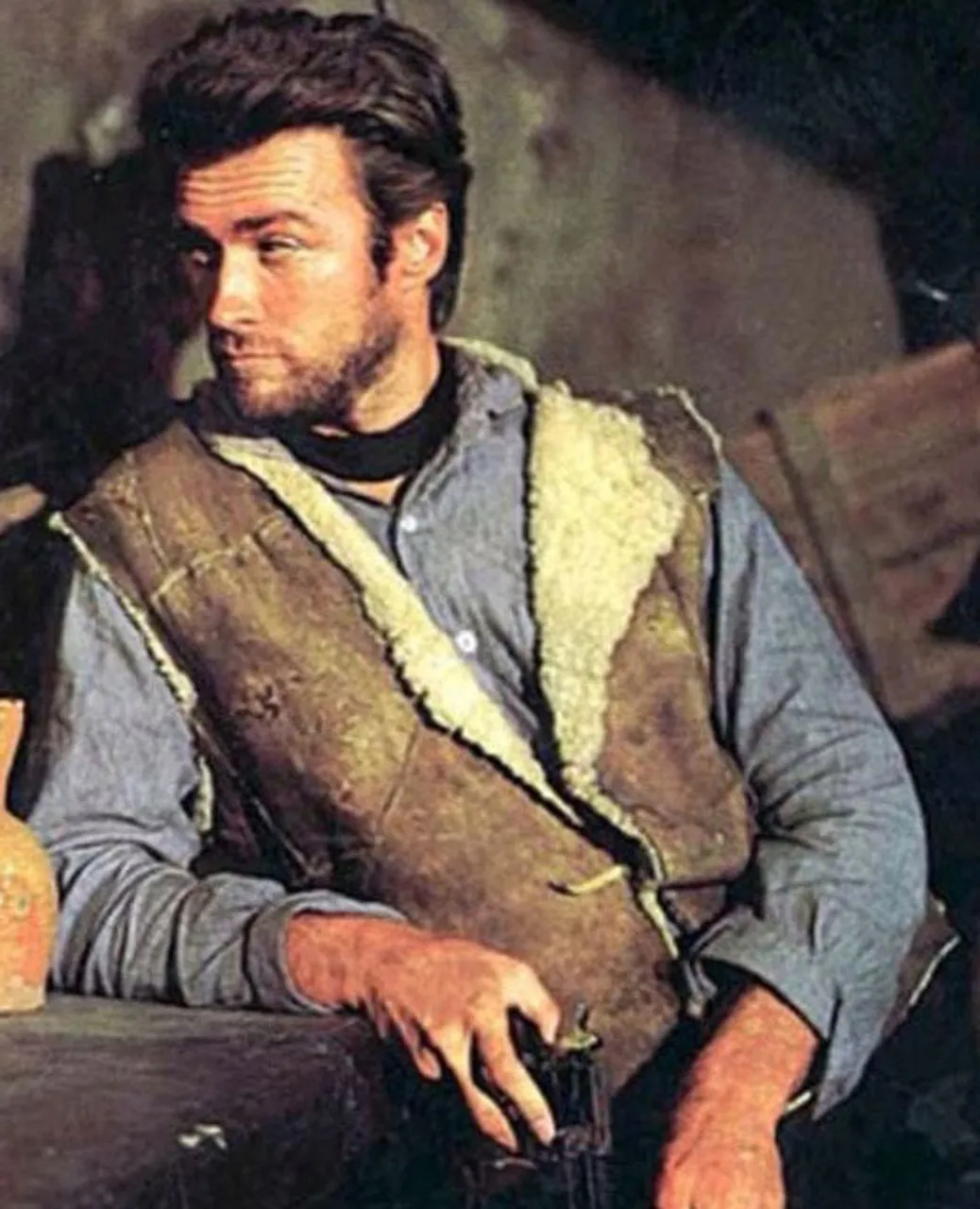 A Fistful of Dollars Clint Eastwood Leather Vest