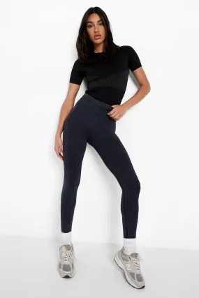 Acid Wash Thick Seamfree Power Leggings