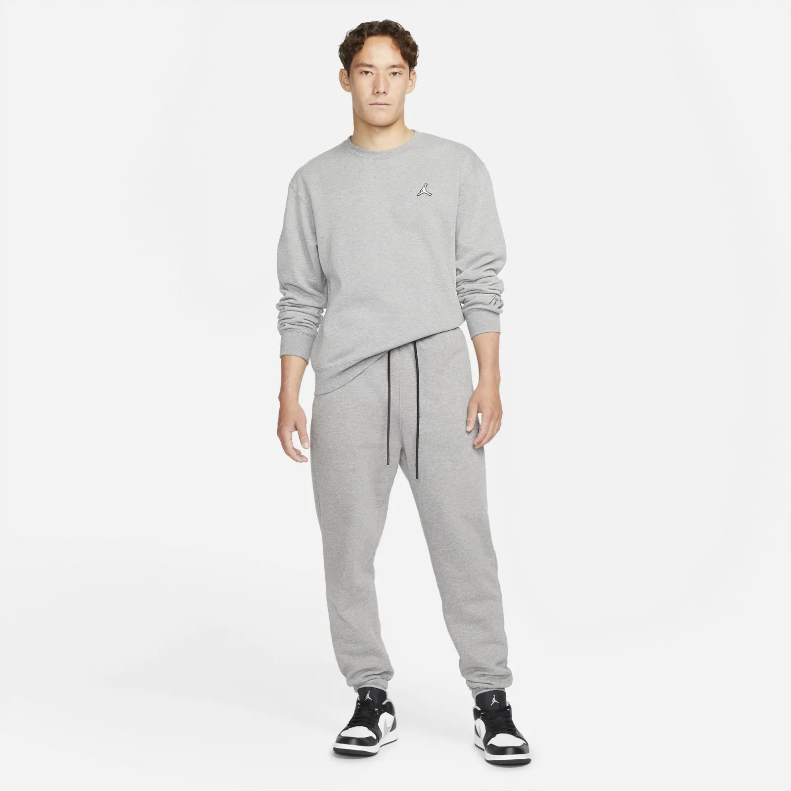 Air Jordan Essentials Crew Fleece Hoodie ''Carbon Heather''