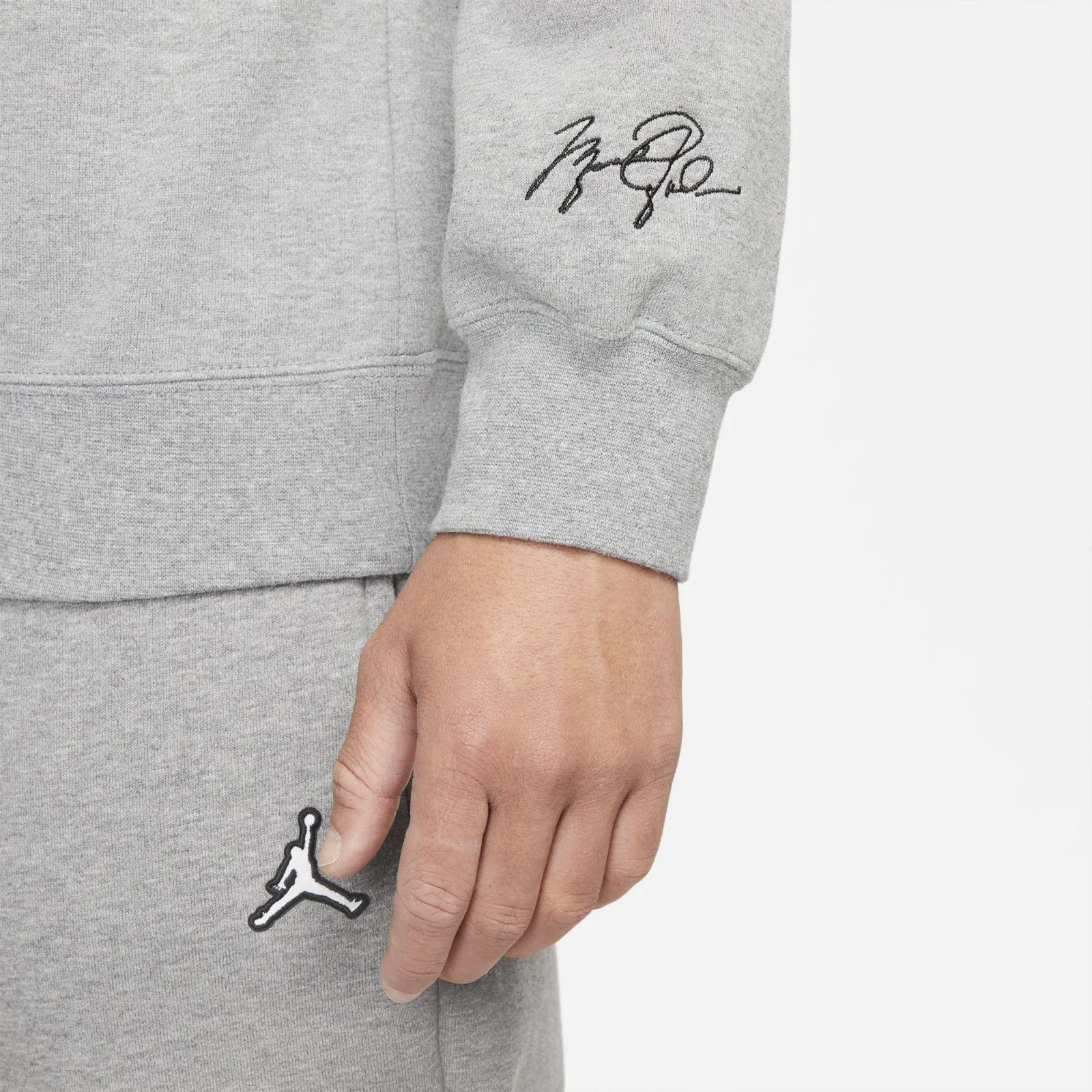 Air Jordan Essentials Crew Fleece Hoodie ''Carbon Heather''