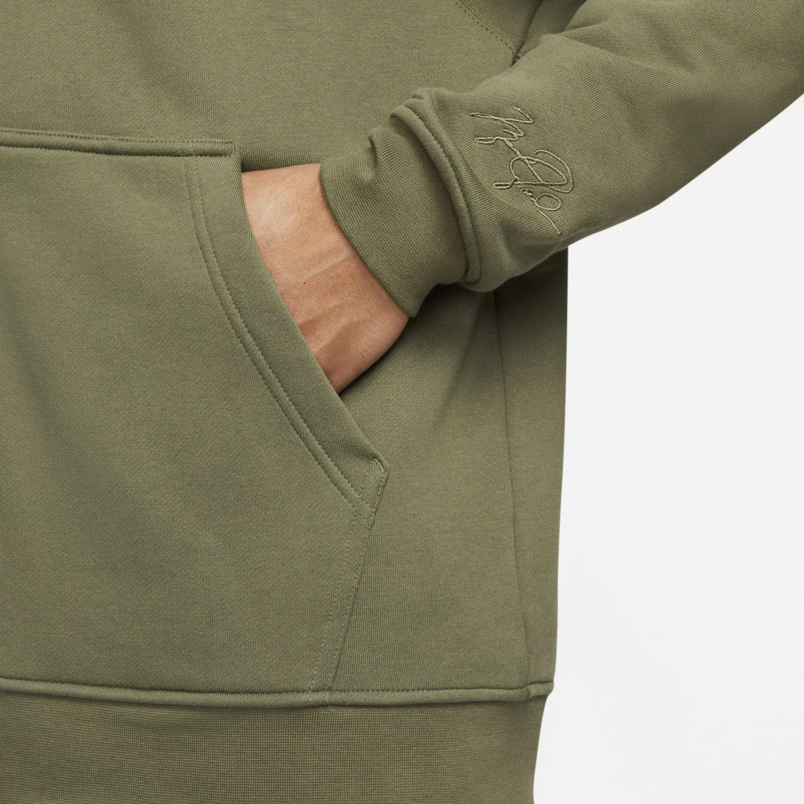 Air Jordan Essentials Fleece Full-Zip Hoodie ''Medium Olive''