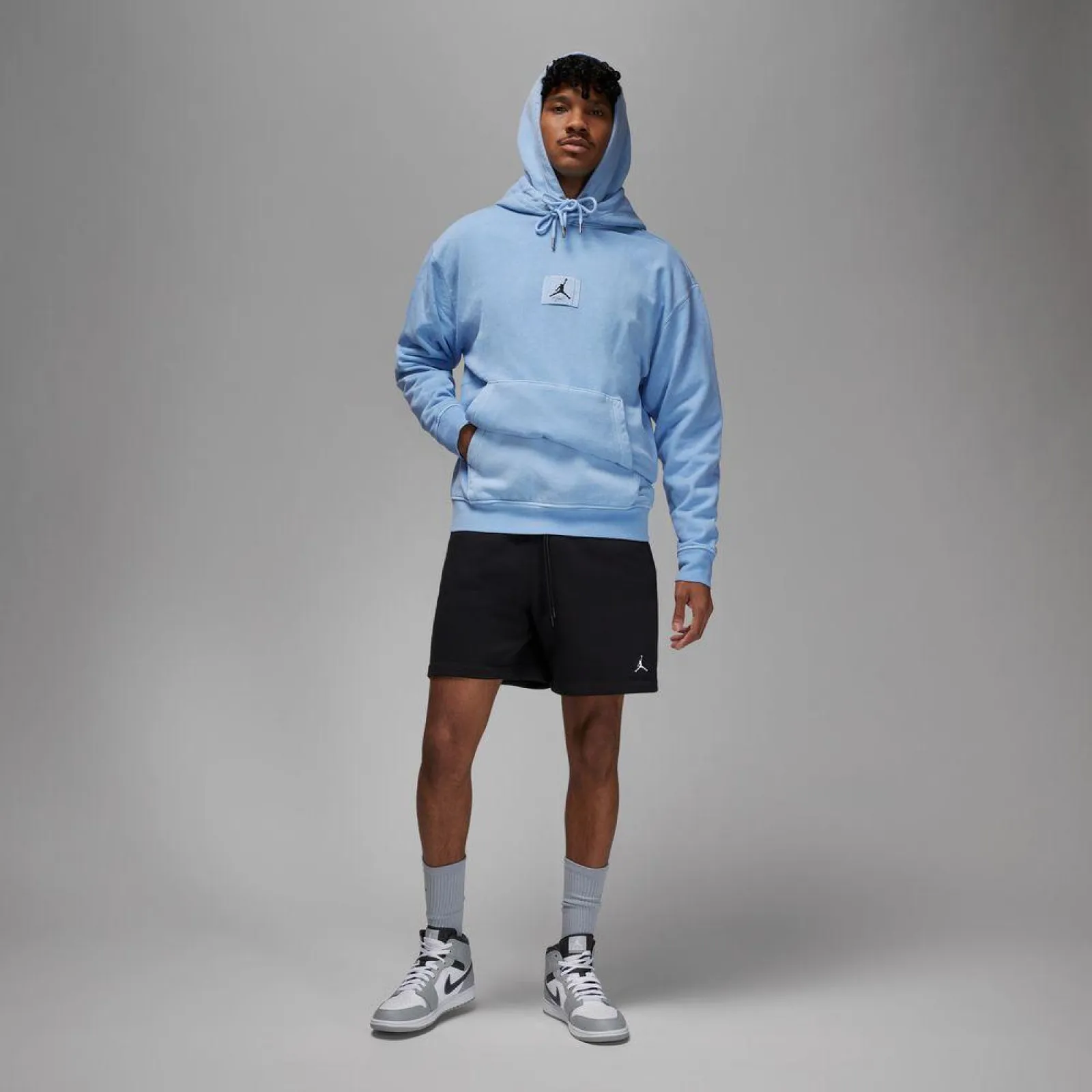 Air Jordan Essentials Washed Fleece Hoodie ''Royal Tint''