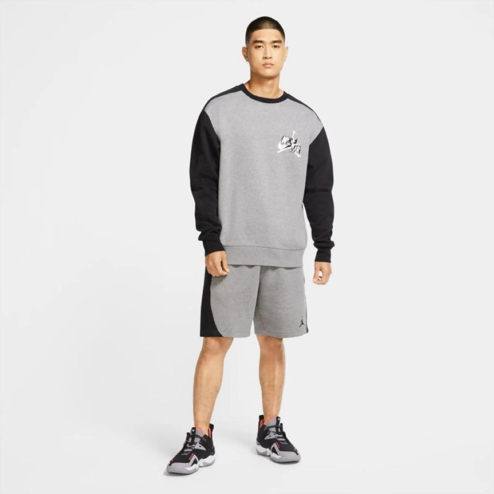 Air Jordan Jumpman Classics Fleece Hoodie ''Grey/Black''