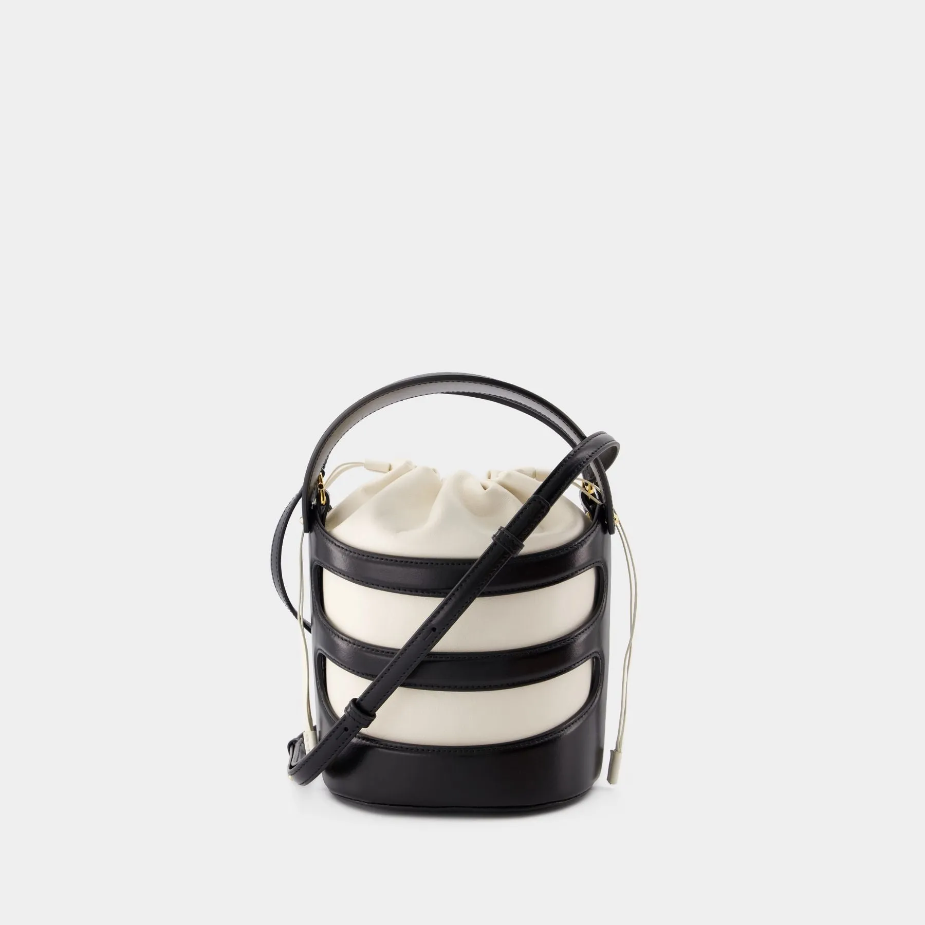 Alexander McQueen  Rise Bag - Alexander McQueen - Leather - Black/Ivory