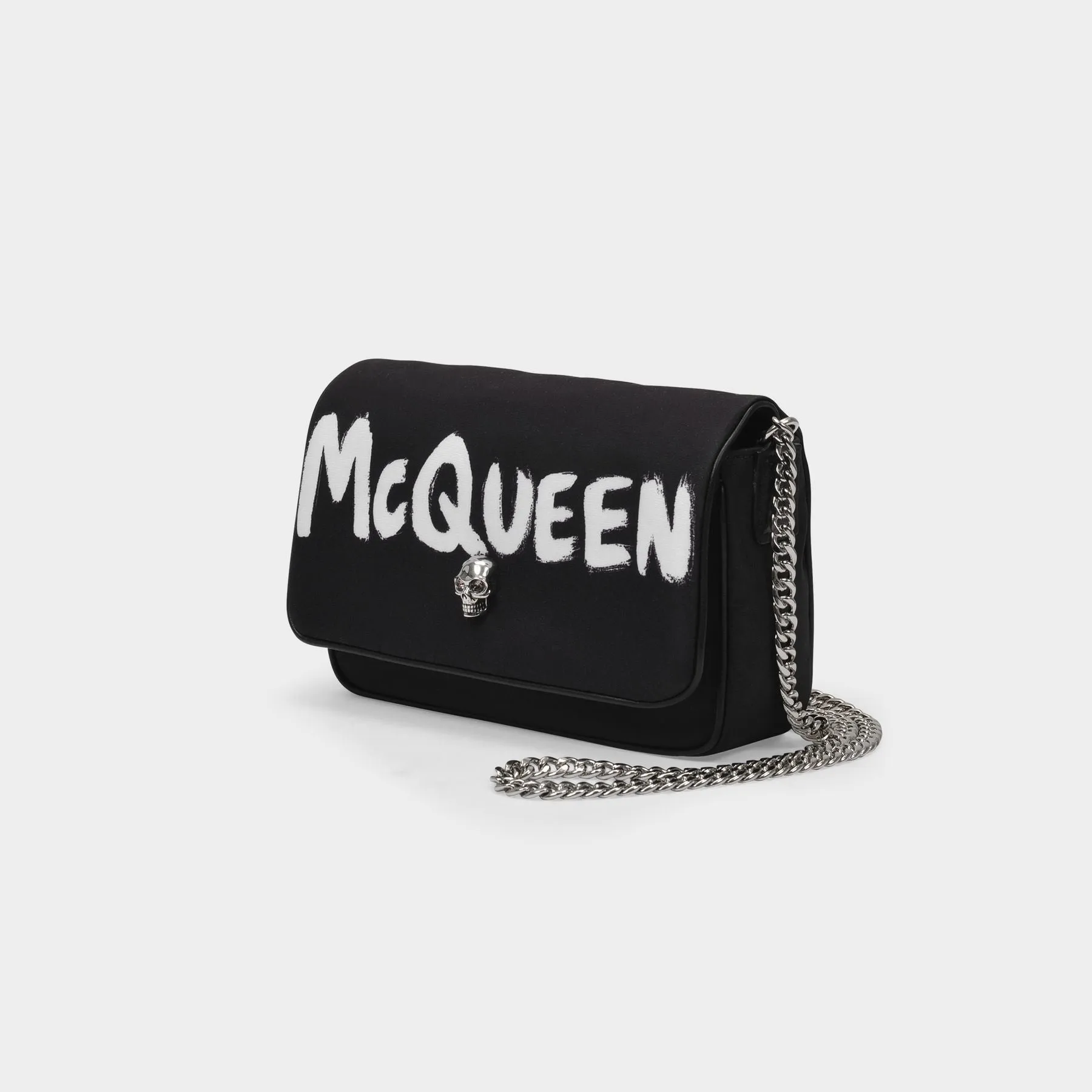 Alexander McQueen  Small Skull Hobo Bag - Alexander Mcqueen -  Black/White - Leather