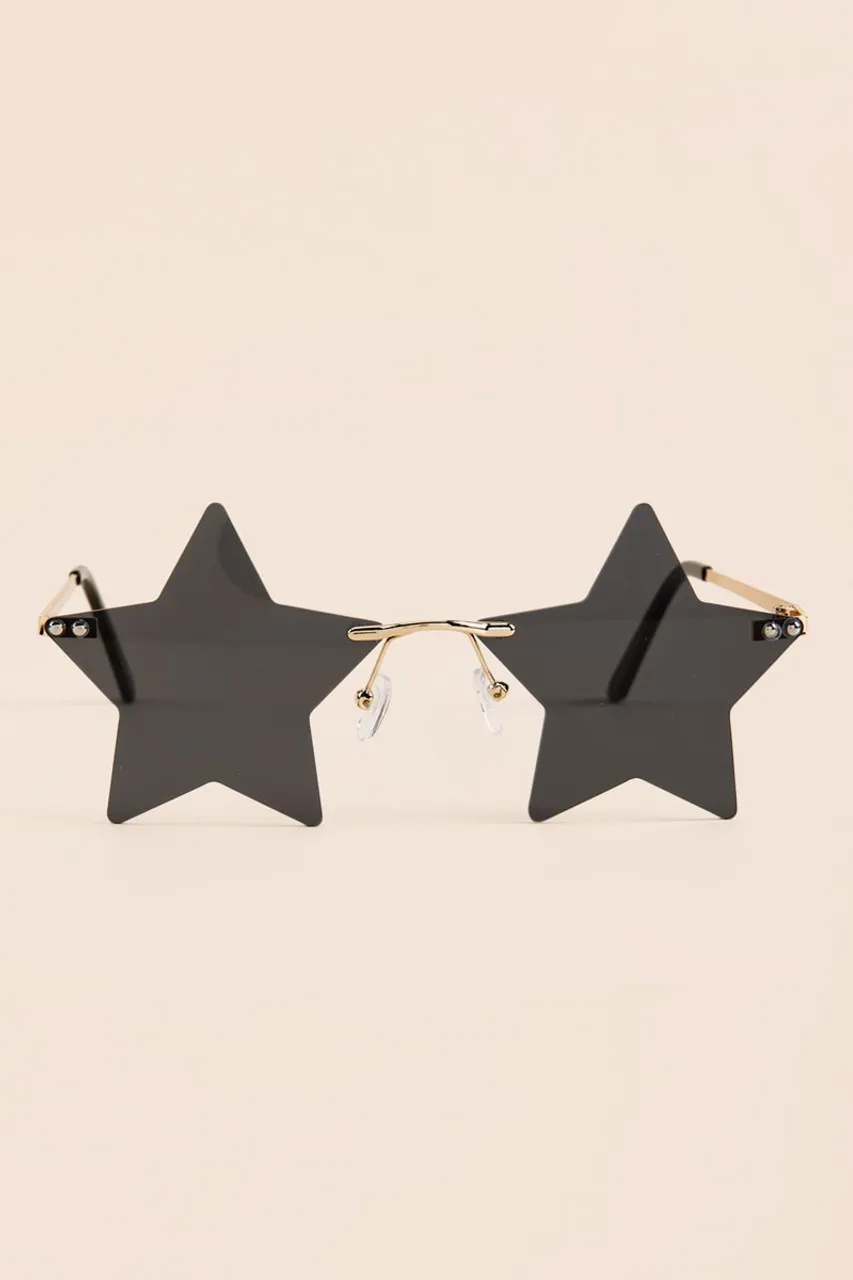 Alyssa Rimless Star Sunglasses