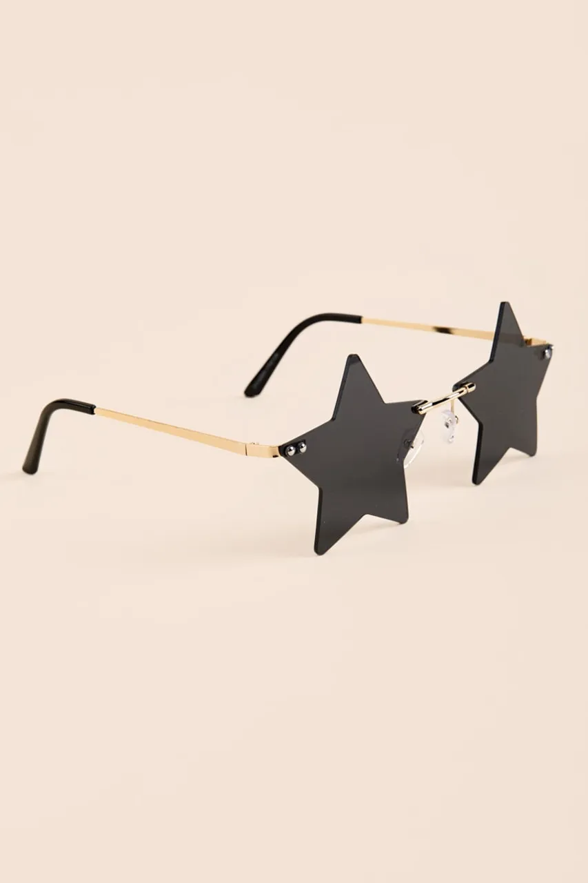 Alyssa Rimless Star Sunglasses