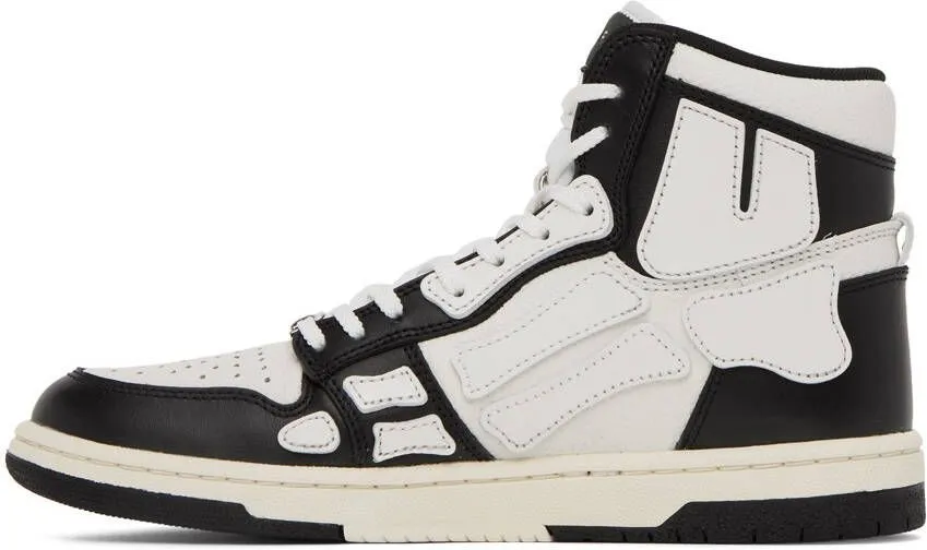 AMIRI Black & White Skel Top Hi Sneakers