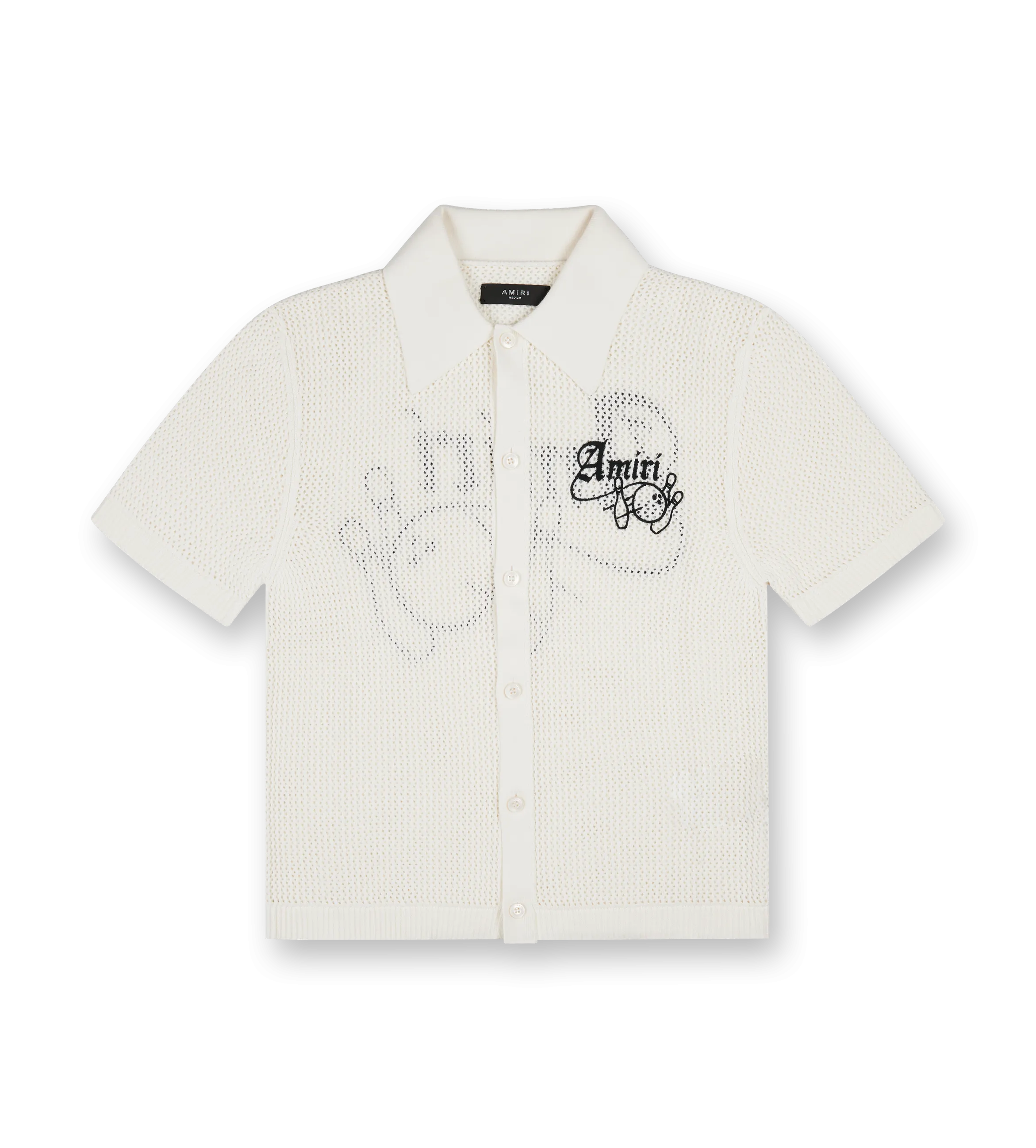 Amiri    Bowling Crochet Polo