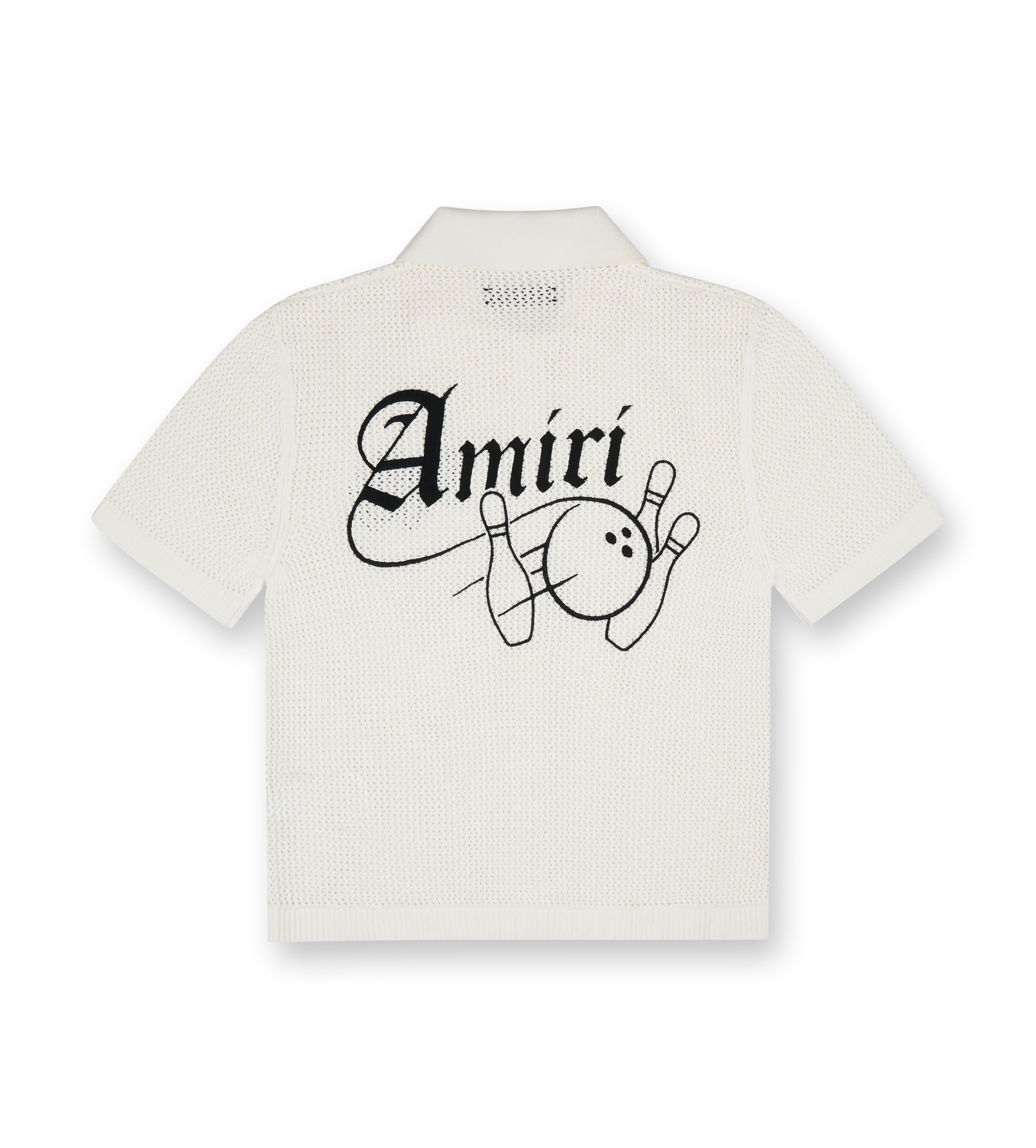 Amiri    Bowling Crochet Polo