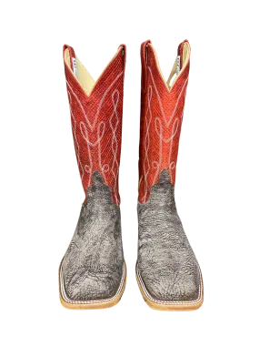 Anderson Bean Red Chex Shoulder Western Boot