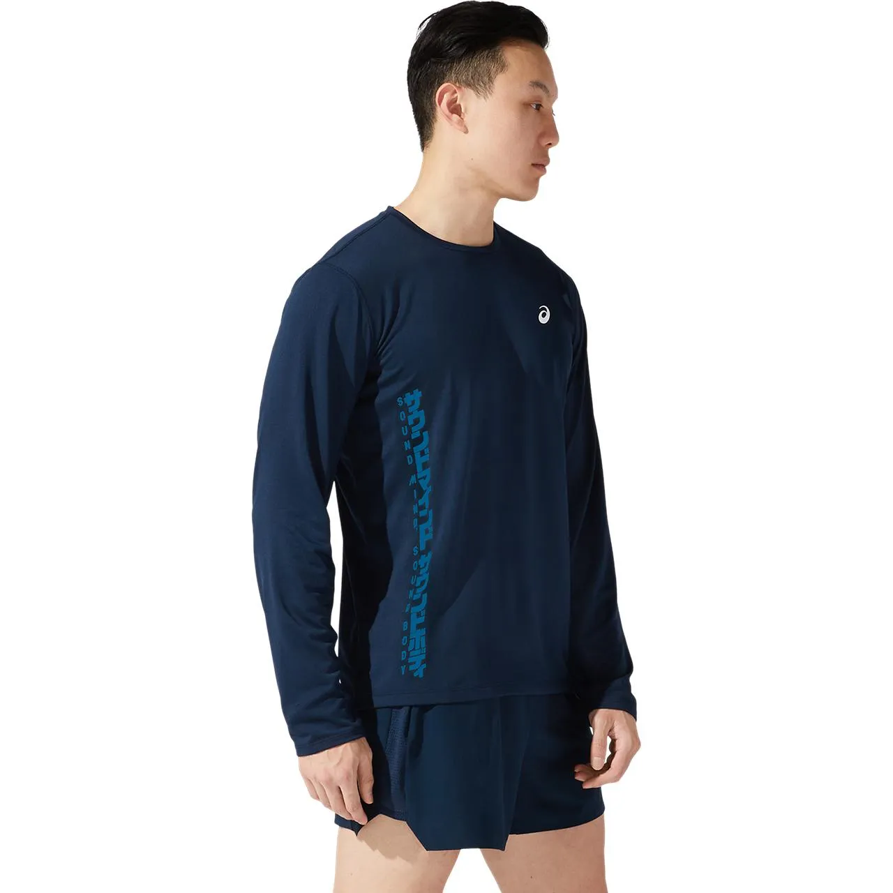 Asics Men's SMSB Run LS Top French Blue/Reborn Blue | Buy Asics Men's SMSB Run LS Top French Blue/Reborn Blue here | O