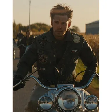 Austin Butler The Bike riders 2023 Leather Vest