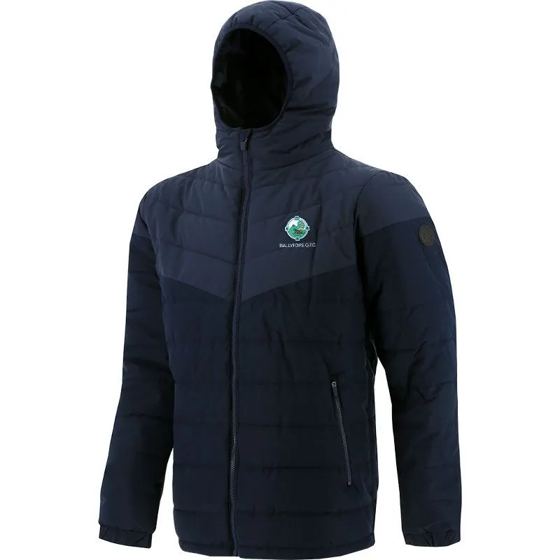 Ballyfore GAA Kids' Maddox Hooded Padded Jacket Marine