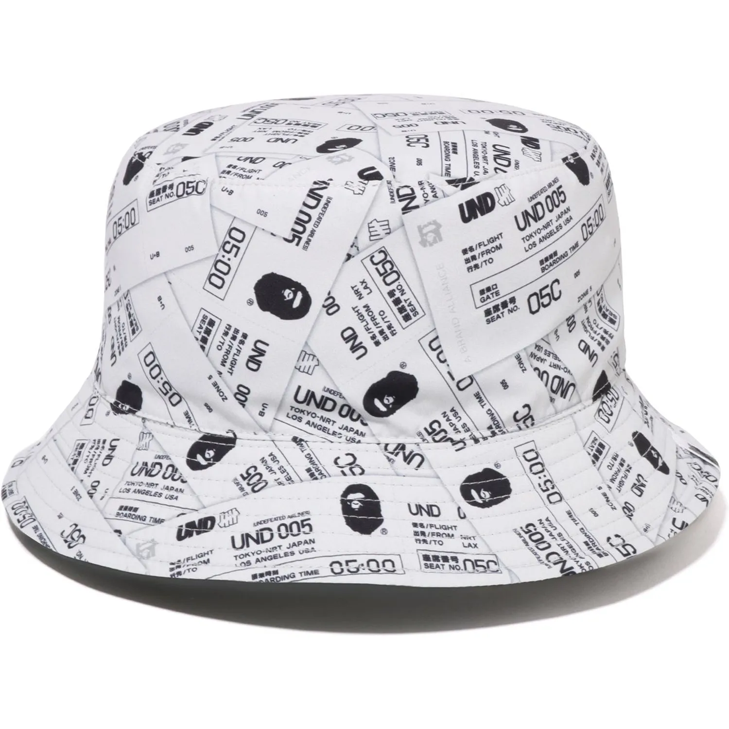 BAPE X UNDEFEATED BUCKET HAT MENS