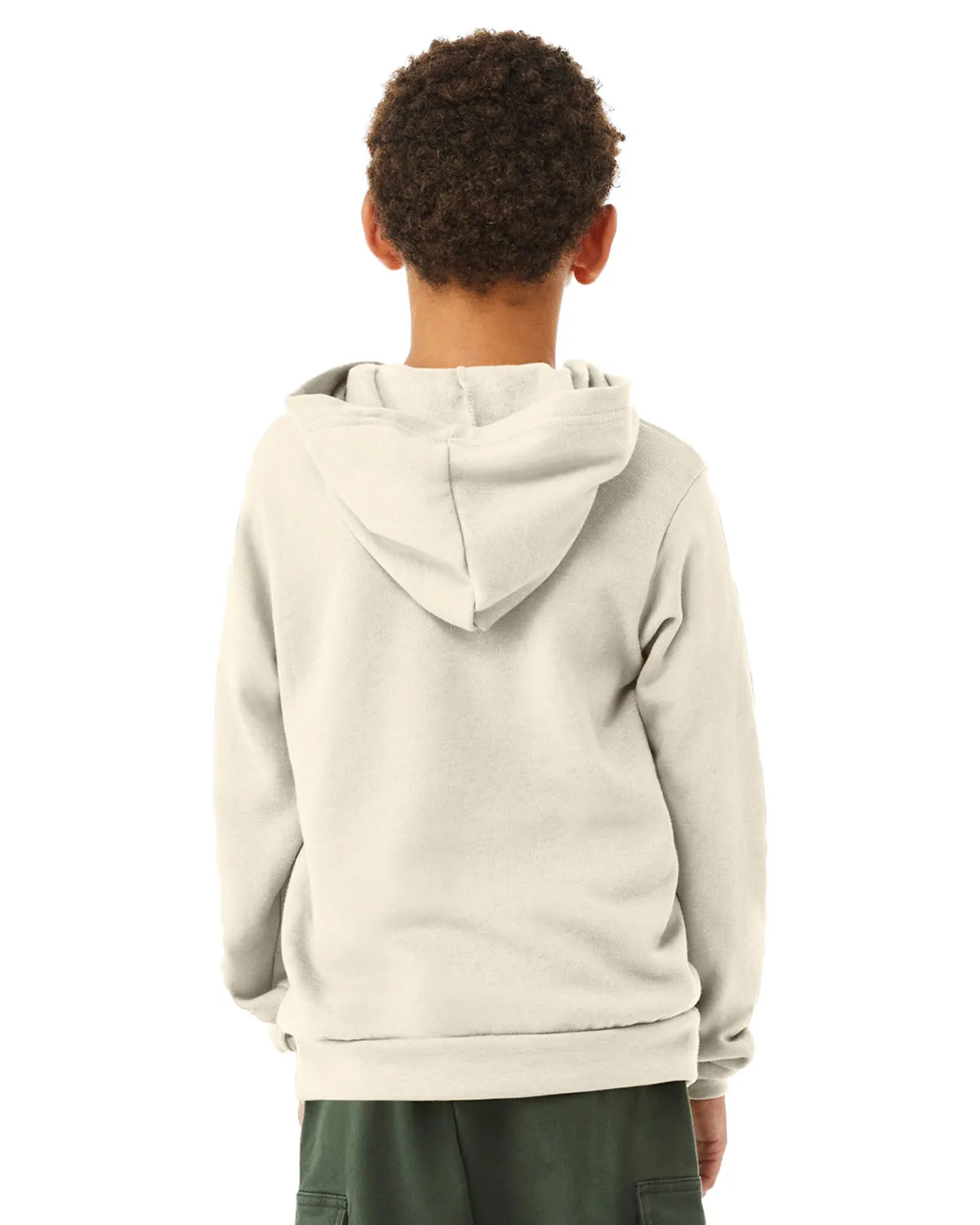 Bella + Canvas 3719Y Youth 7 oz Sponge Fleece Pullover Hooded Sweatshirt