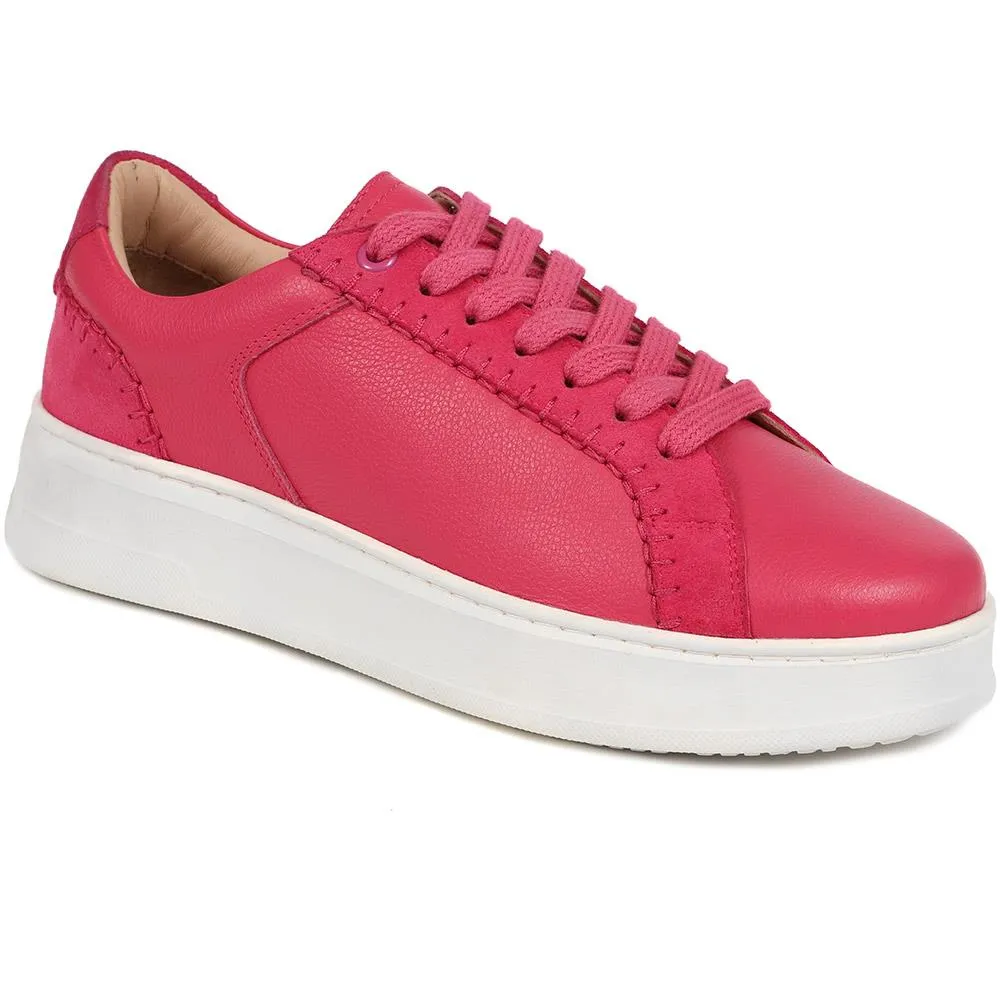 Bergamot Leather Trainers  - BERGAMOT / 325 586