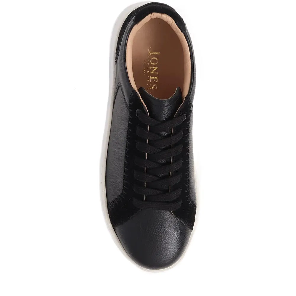 Bergamot Leather Trainers  - BERGAMOT / 325 586