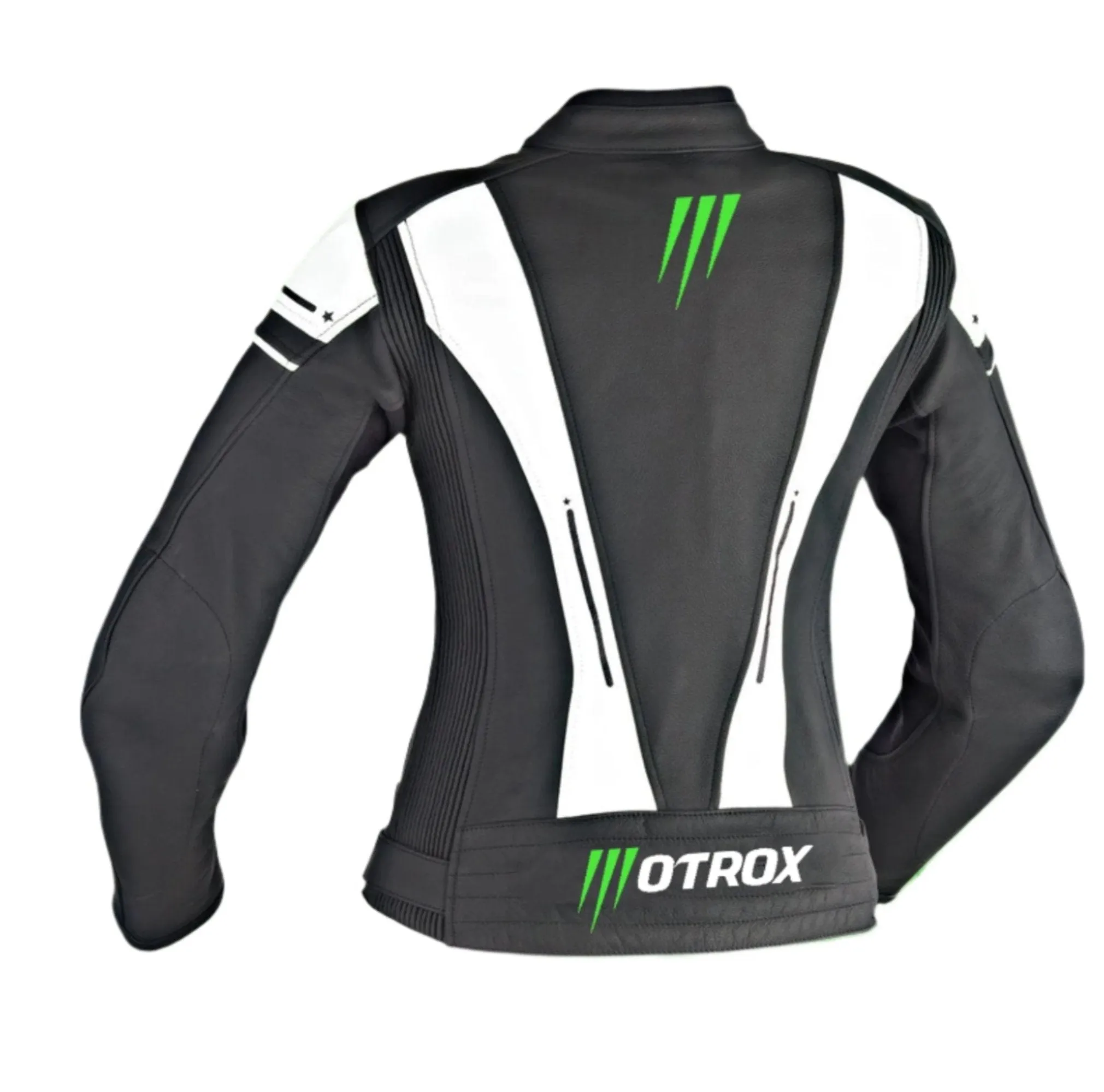 Biker Leather Jacket Luxurious Ladies Racing Wear 3