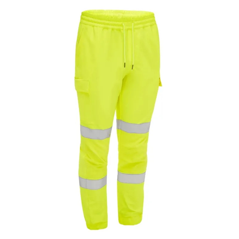 Bisley Flx & Move Yellow Stretch Hi-Vis Joggers (Regular)