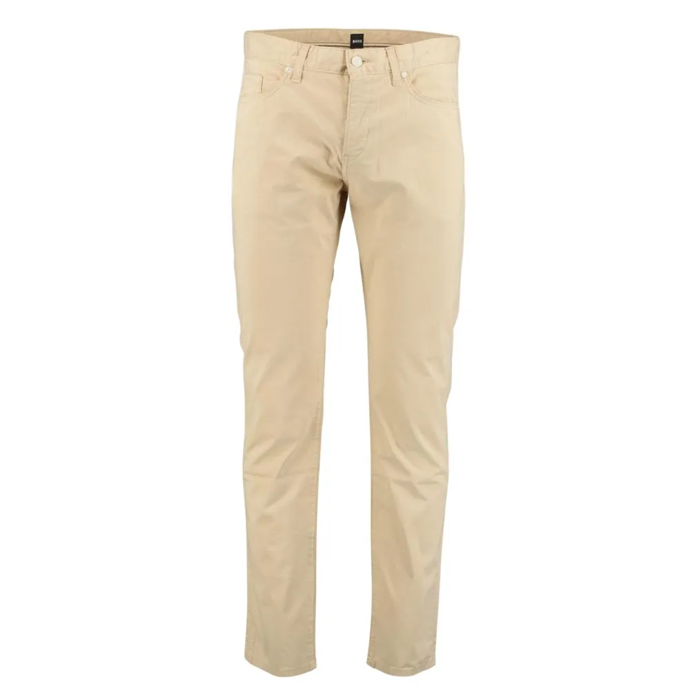 BOSS Slim Fit Delaware Sand Jeans | Menswear Online