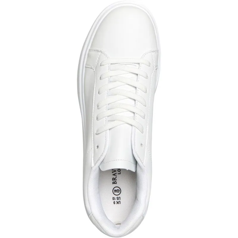 Brave Soul Mens Royal Trainers White