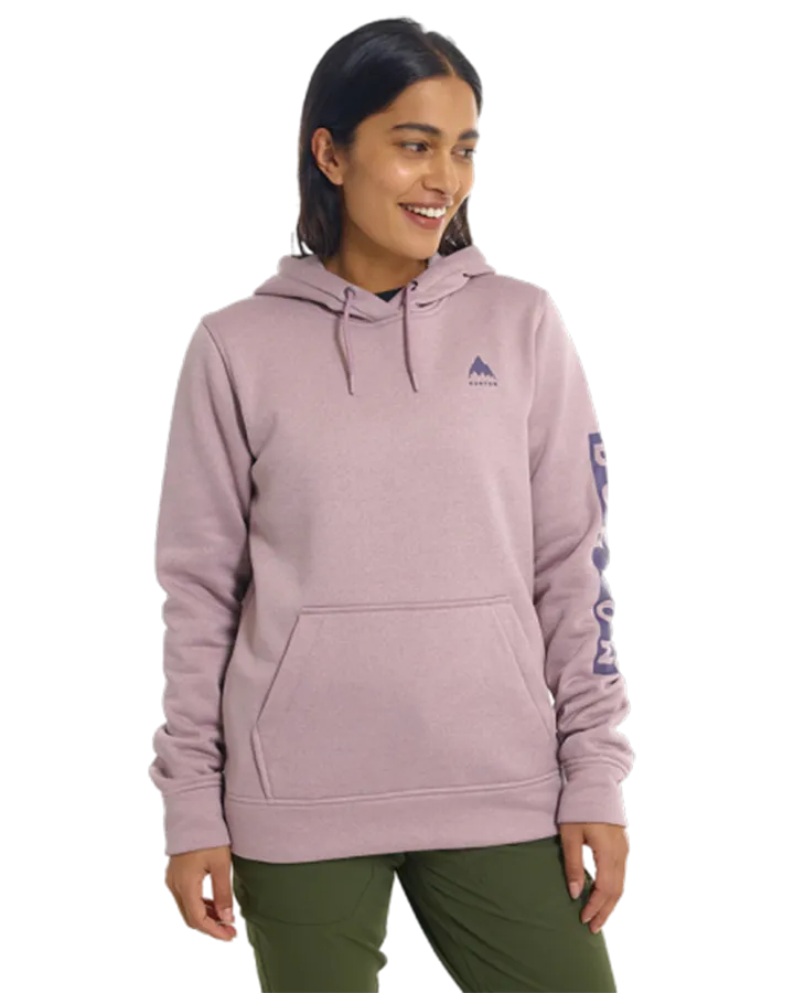 Burton Women's Oak Pullover Hoodie - Elderberry Heather