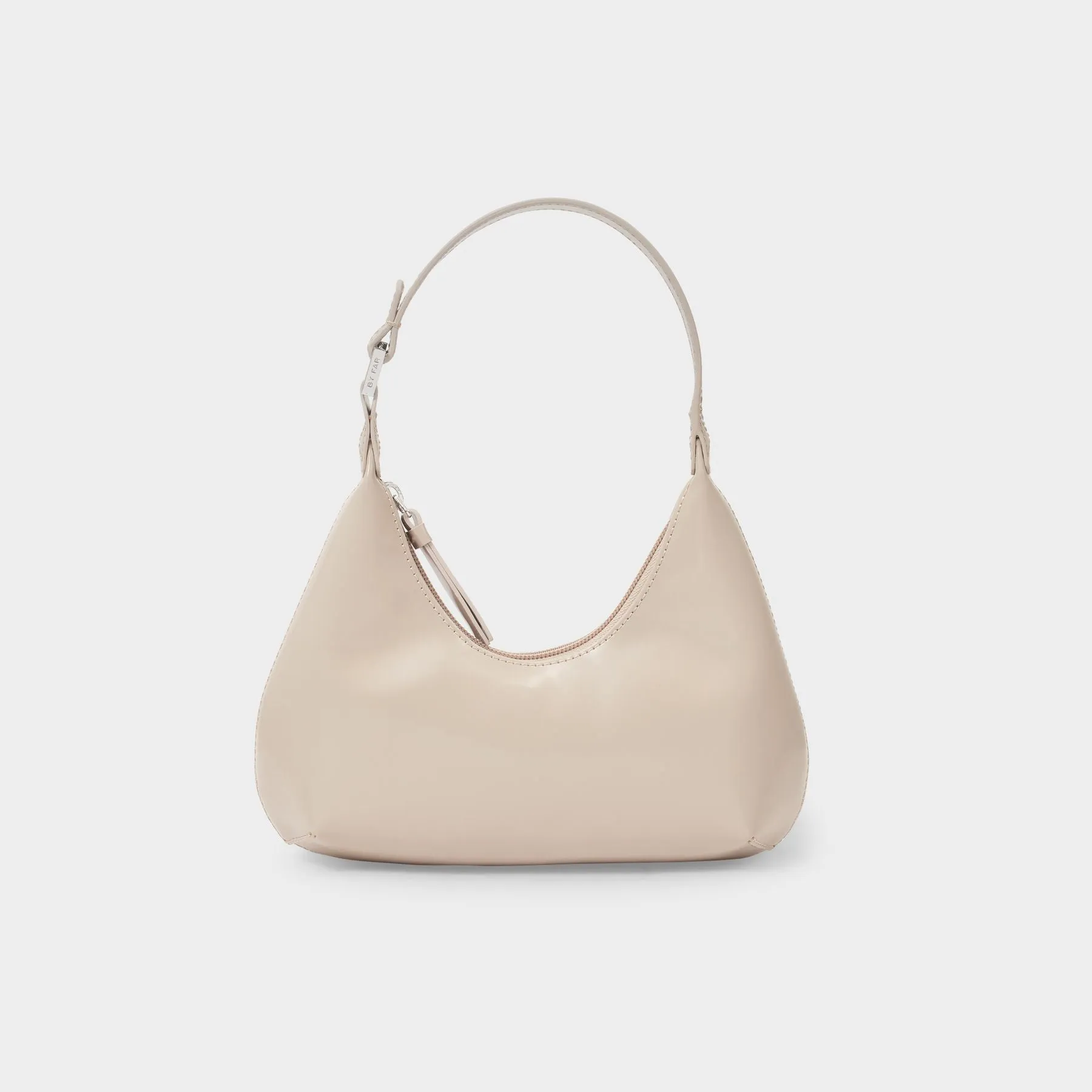 By Far  Baby Amber Bag in Khaki Glossy Leather