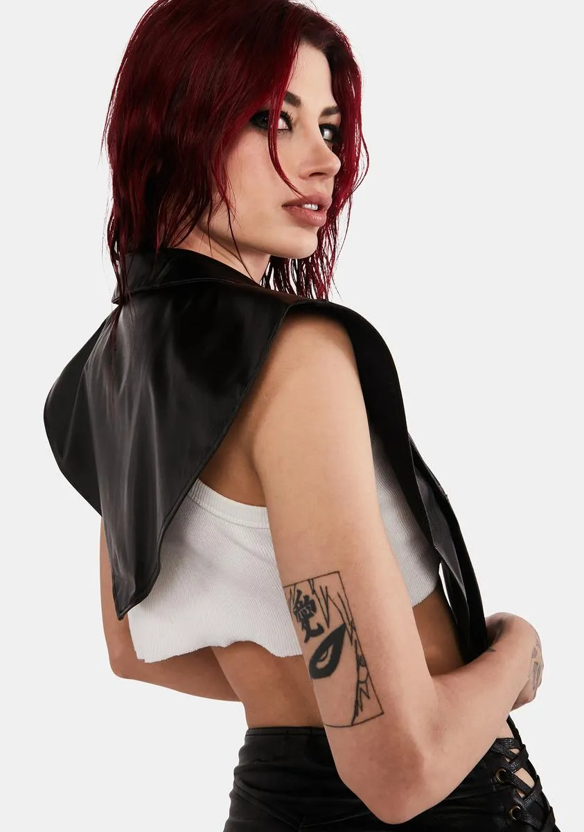 Calling On You Vegan Leather Vest-