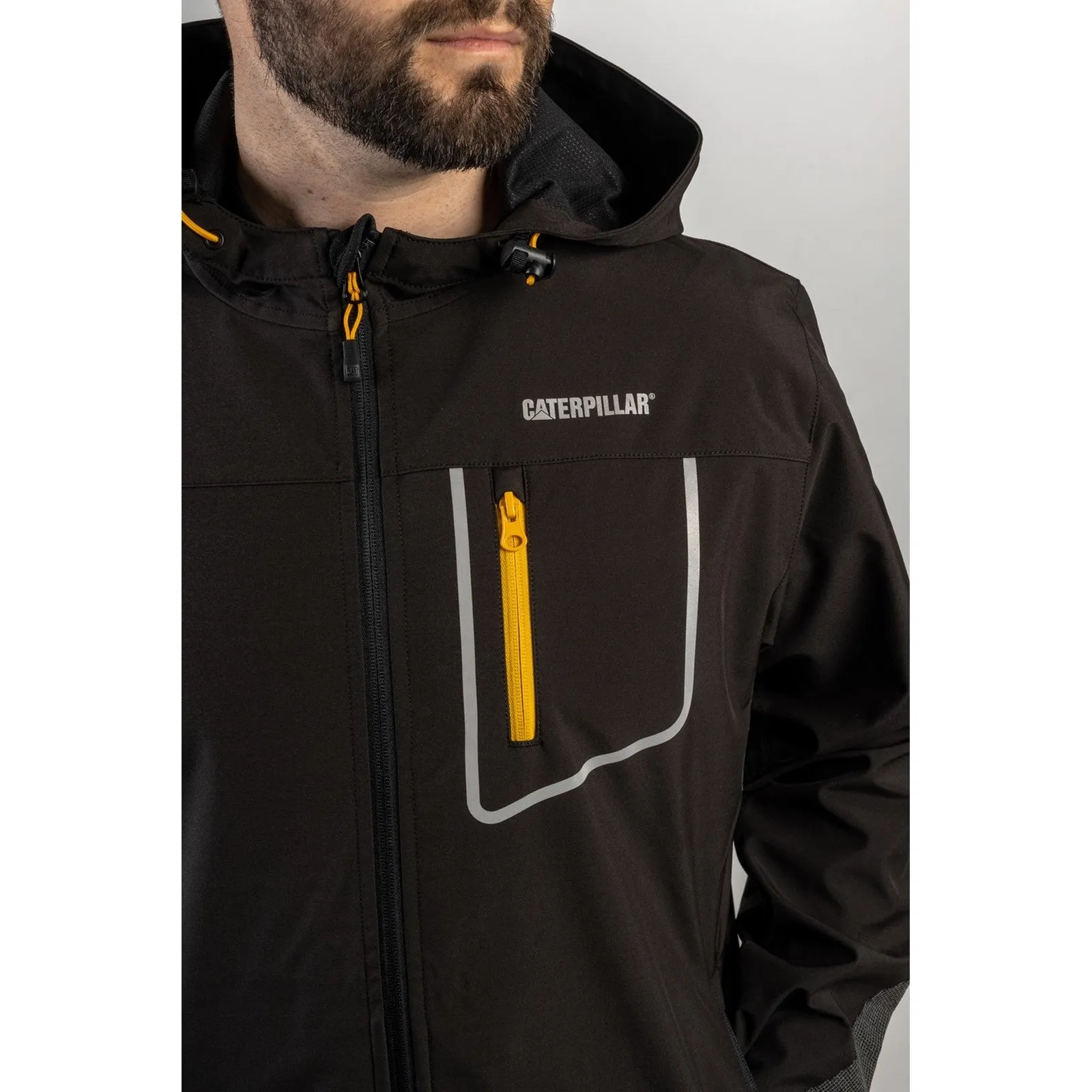 Capstone Hooded Soft Shell Jacket  Black