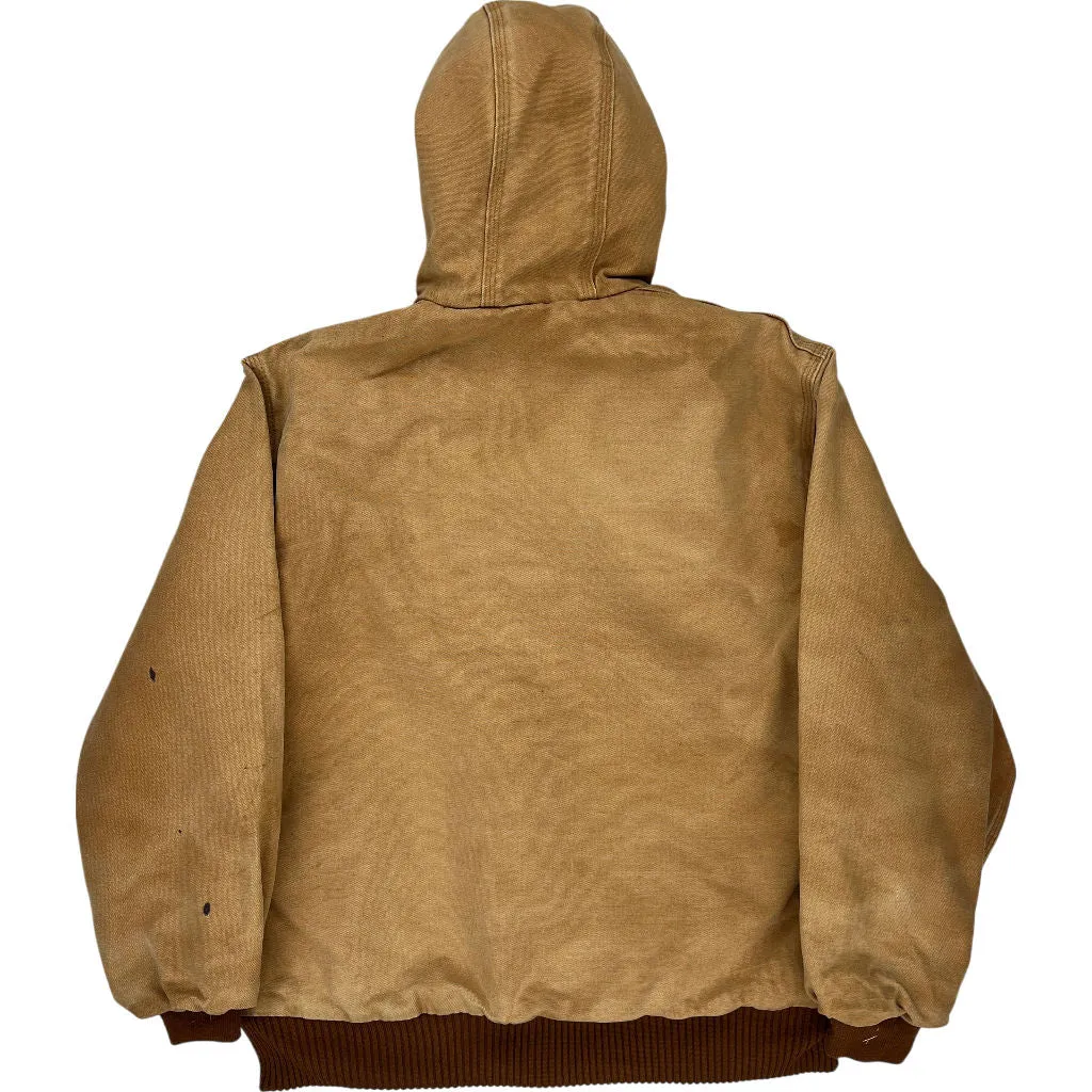 Carhartt Hooded Jacket - Medium - Brown Cotton