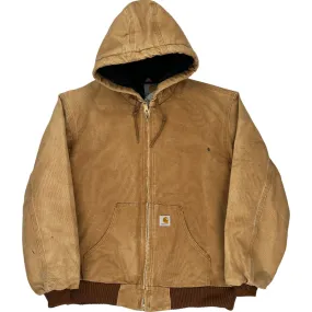 Carhartt Hooded Jacket - Medium - Brown Cotton