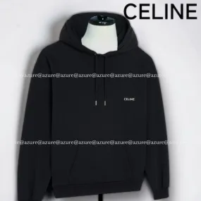 CELINE  |loose Celine hoodie in cotton fleece