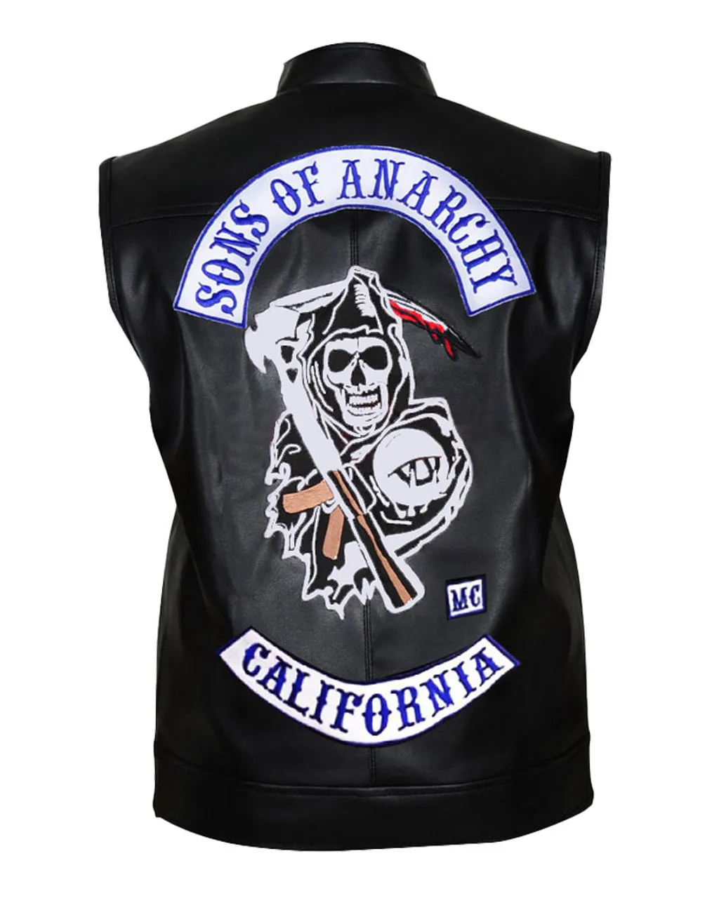 Charlie Hunnam Jax Sons Of Anarchy Teller Leather Vest With Patches