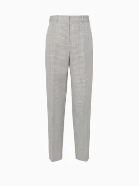 Checked tailored trousers