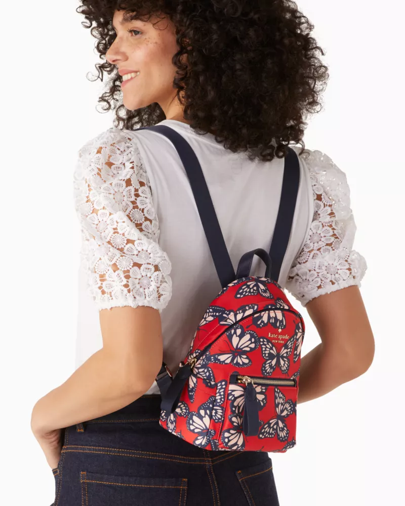 Chelsea The Little Better Butterfly Toss Printed Mini Backpack | Kate Spade GB