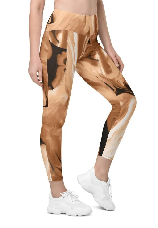 Coffee Essence Leggings With Pockets