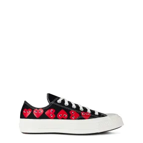 Comme des Garcons PLAY Multi Hearts Print Low Top Sneakers