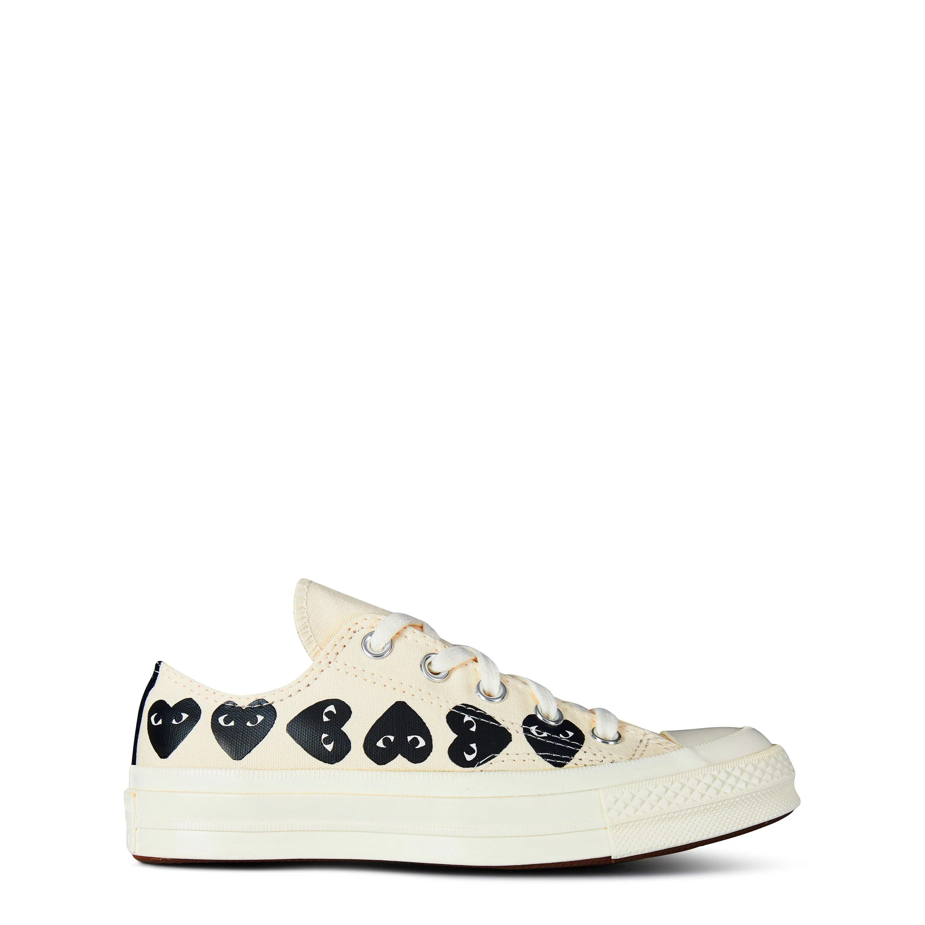 Comme des Garcons PLAY Multi Hearts Print Low Top Sneakers