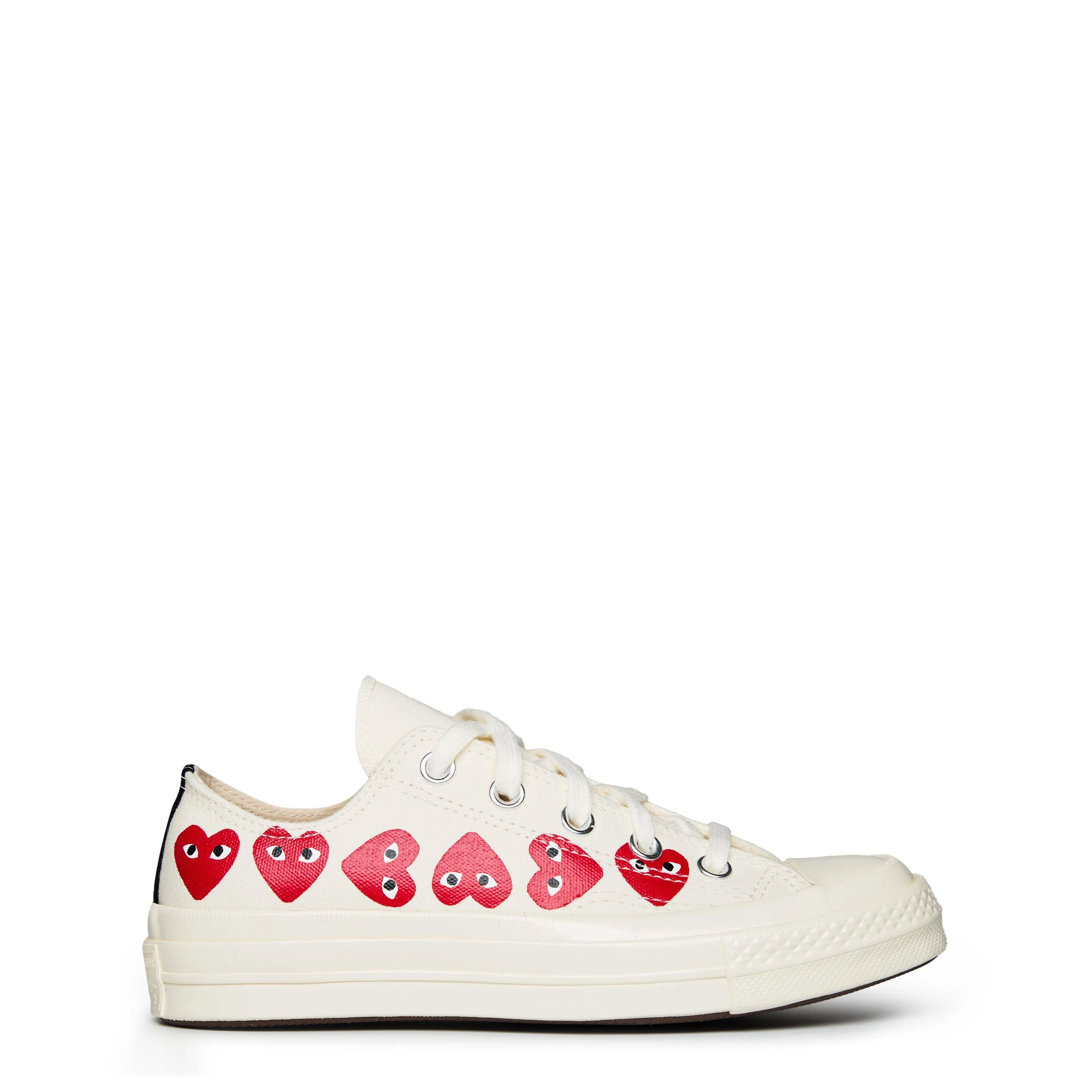 Comme des Garcons PLAY Multi Hearts Print Low Top Sneakers