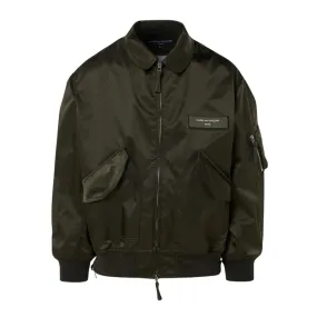 COMME des GARONS Homme Satin Bomber Jacket - Green/Khaki