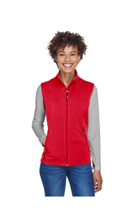 CORE365 CE701W Women's Cruise Two-Layer Fleece Bonded Softshell Vest