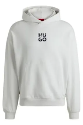 Cotton-terry oversize-fit hoodie with stacked logo