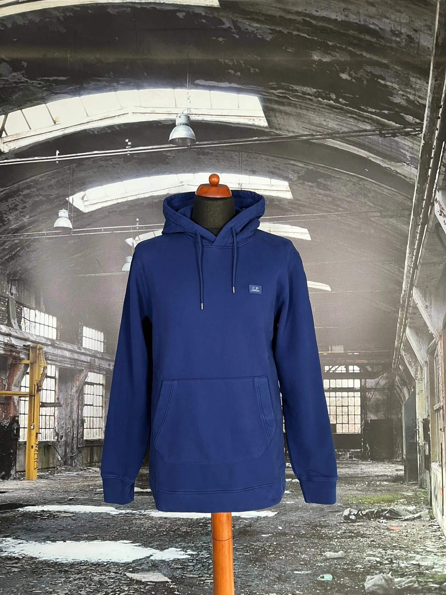 C.P. COMPANY BRUSHED COTTON FLEECE HOODIE