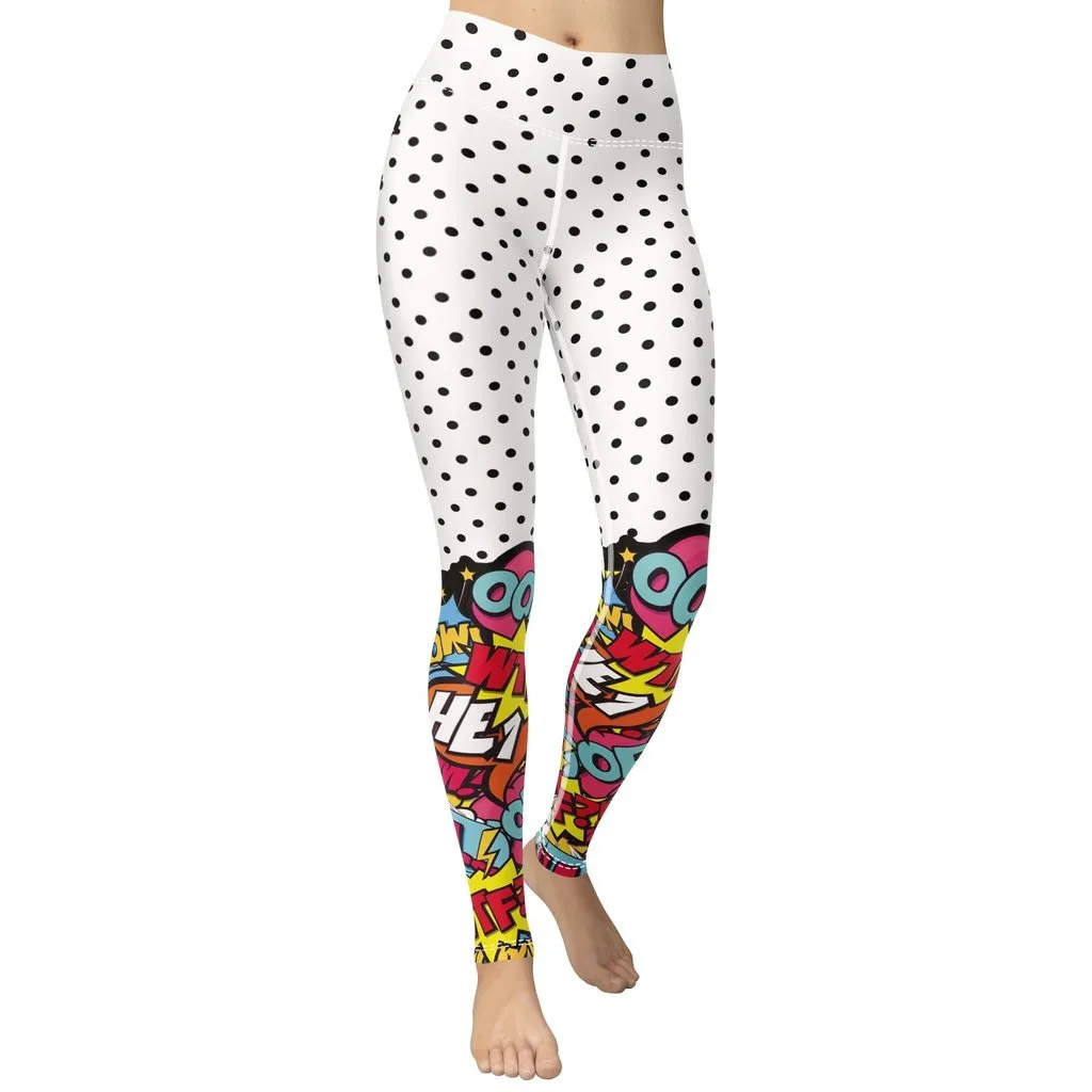 Cutest Pop Art Yoga Leggings