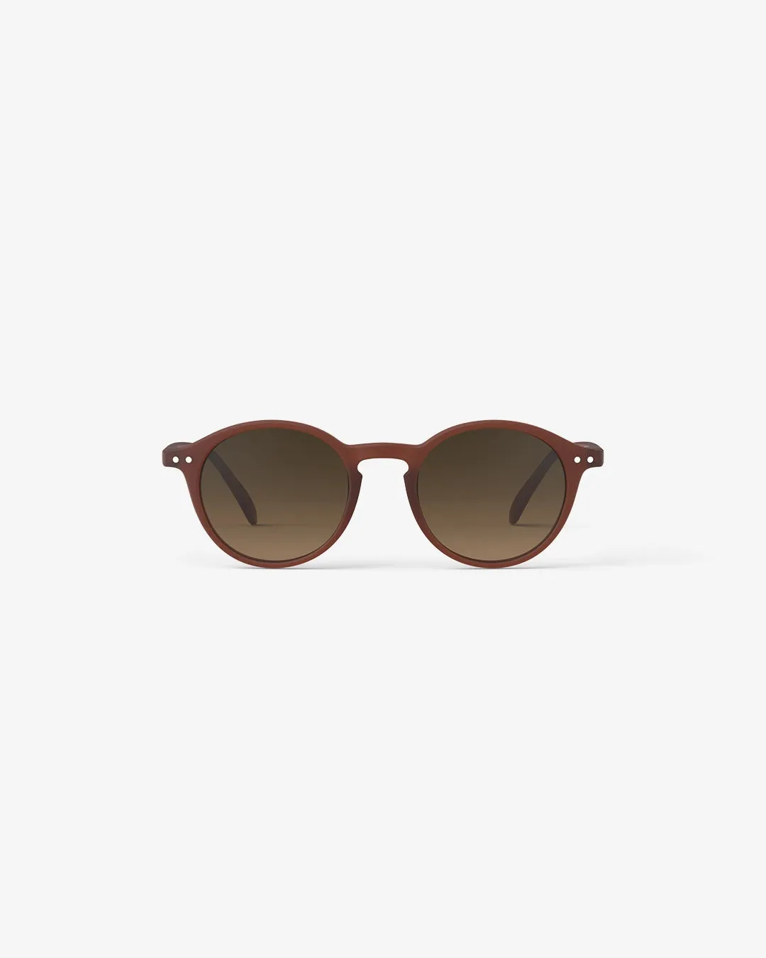 #D Shape Sunglasses in Mahogany