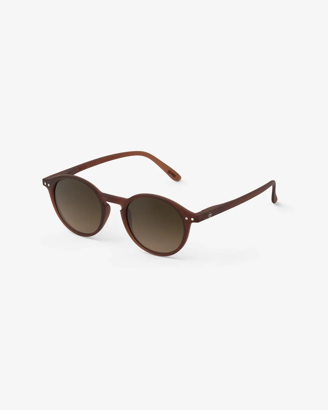 #D Shape Sunglasses in Mahogany